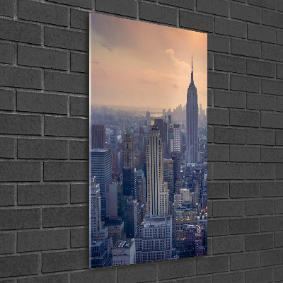 Bild auf Acrylglas vertikal Manhattan, New York