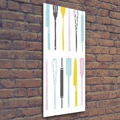 Plexiglasbilder vertikal Küchenutensilien
