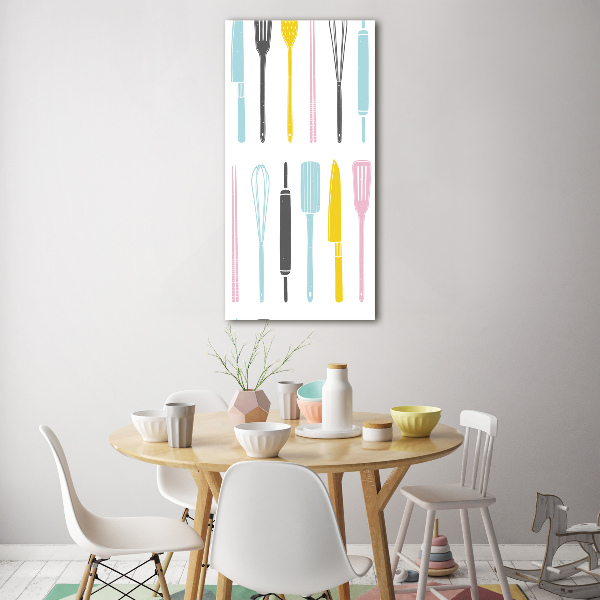 Plexiglasbilder vertikal Küchenutensilien