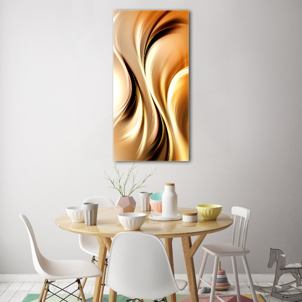 Acrylbild vertikal Abstrakte Wellen