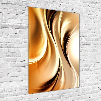 Acrylbild vertikal Abstrakte Wellen