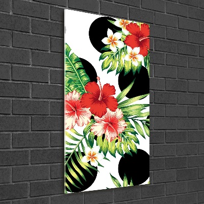Bild auf Acrylglas vertikal Hawaiianisches Muster