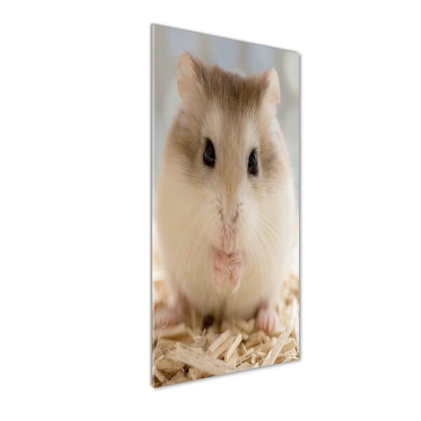 Acrylbild vertikal Hamster