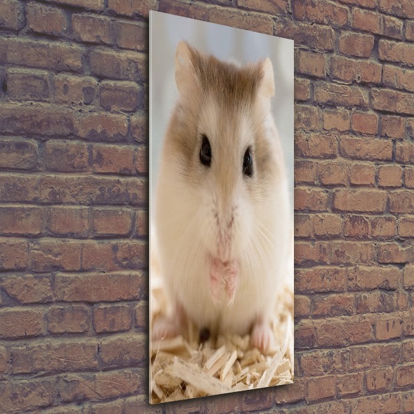 Acrylbild vertikal Hamster