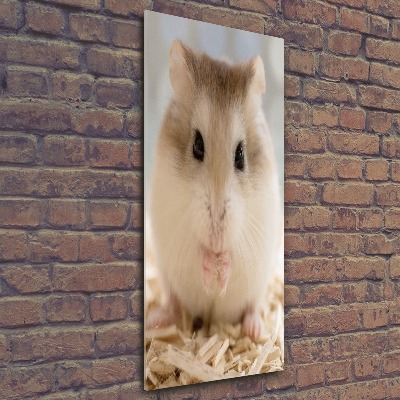Acrylbild vertikal Hamster