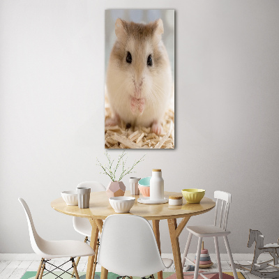 Acrylbild vertikal Hamster