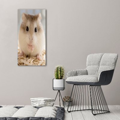 Acrylbild vertikal Hamster