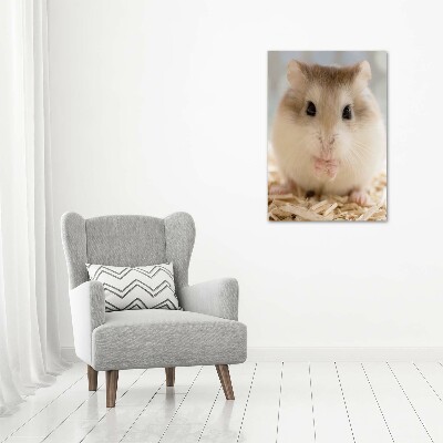 Acrylbild vertikal Hamster