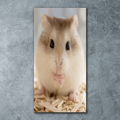 Acrylbild vertikal Hamster