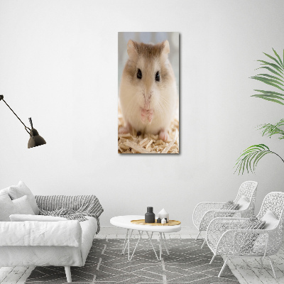 Acrylbild vertikal Hamster