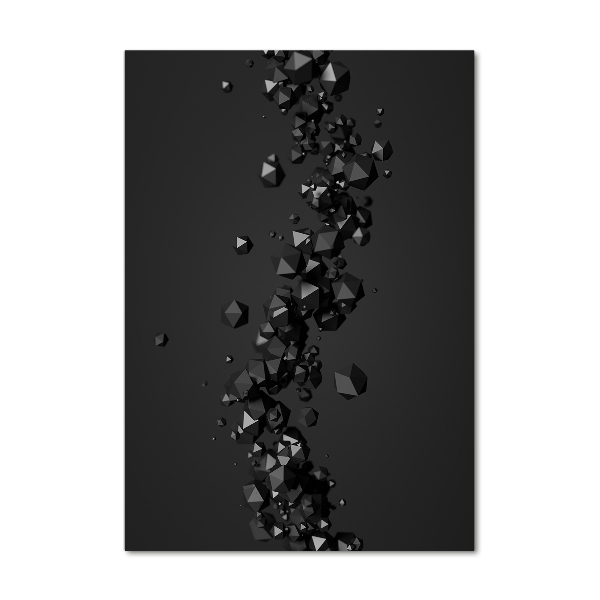 Bild auf Acrylglas vertikal 3D-Abstraktion