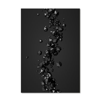 Bild auf Acrylglas vertikal 3D-Abstraktion