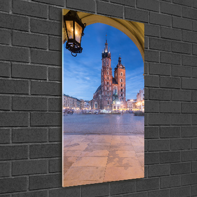 Acrylbild vertikal Krakau, Polen