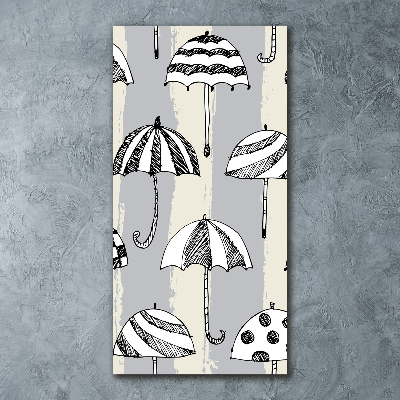 Modernes Acrylbild vertikal Regenschirme