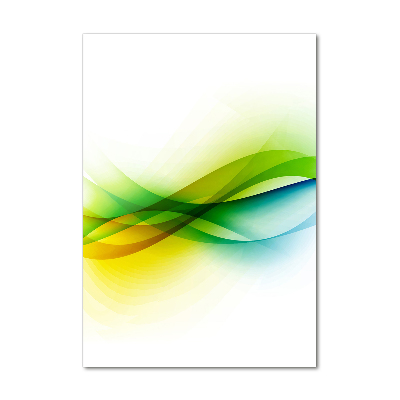 Acrylbild vertikal Abstrakte Wellen