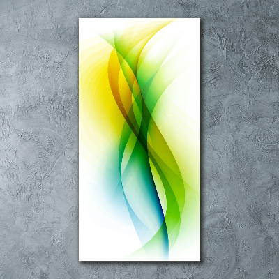 Acrylbild vertikal Abstrakte Wellen