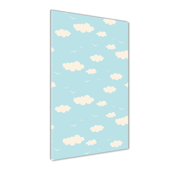 Acrylbild vertikal Wolken
