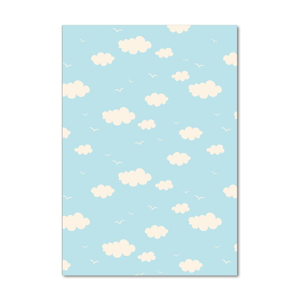 Acrylbild vertikal Wolken