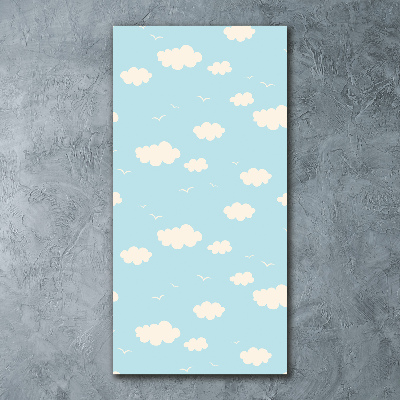 Acrylbild vertikal Wolken