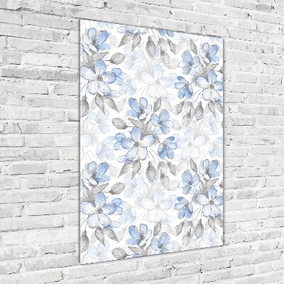 Plexiglasbilder vertikal Blumenmuster