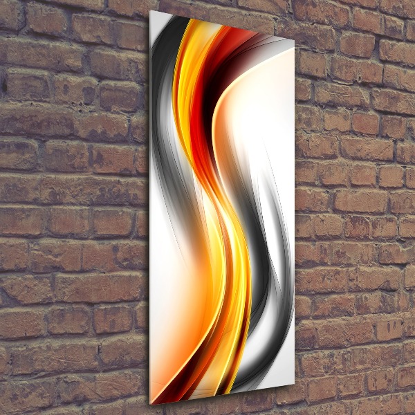 Bild auf Acrylglas vertikal Abstrakte Wellen