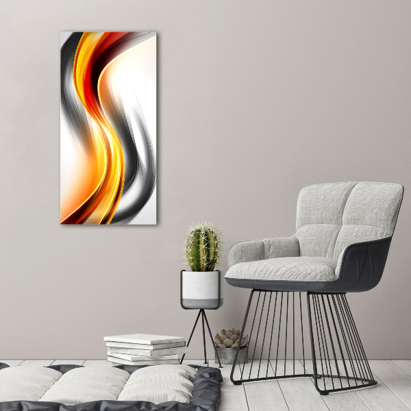 Bild auf Acrylglas vertikal Abstrakte Wellen
