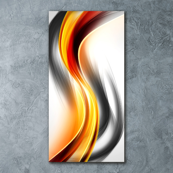 Bild auf Acrylglas vertikal Abstrakte Wellen