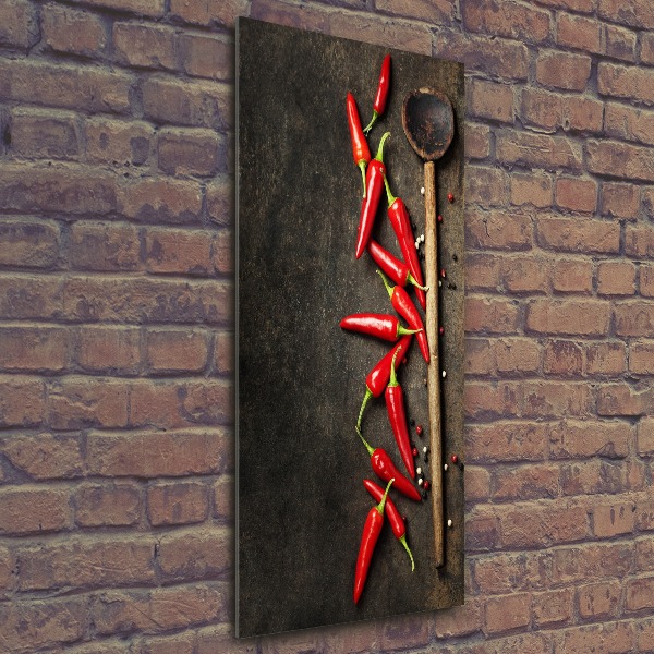 Plexiglasbilder vertikal Chilischoten