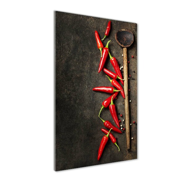 Plexiglasbilder vertikal Chilischoten