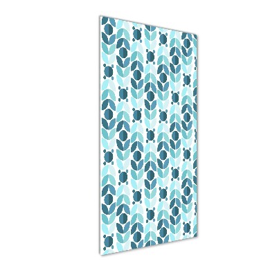 Modernes Acrylbild vertikal Geometrischer Hintergrund