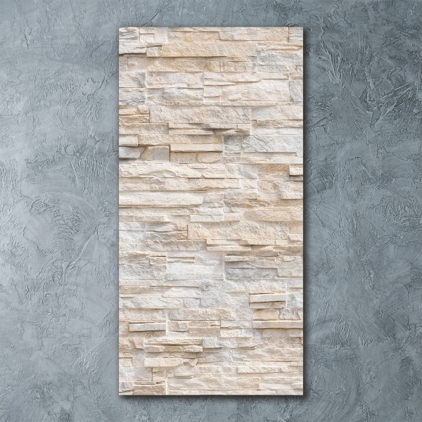 Acrylbild vertikal Ziegelmauer