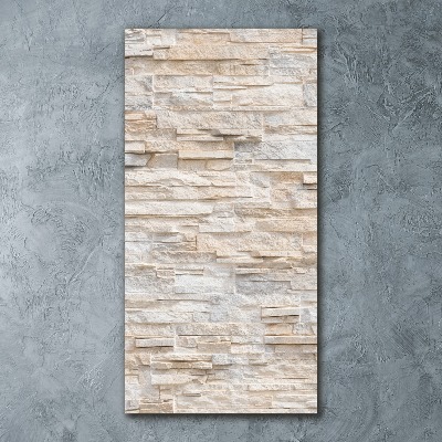 Acrylbild vertikal Ziegelmauer