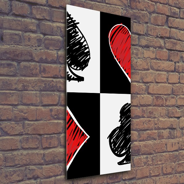 Plexiglasbilder vertikal Kartenfarben