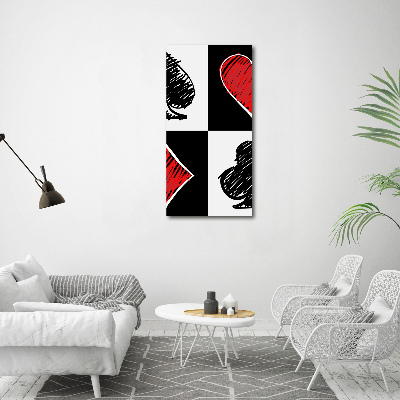 Plexiglasbilder vertikal Kartenfarben