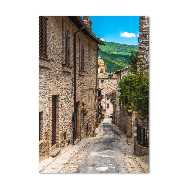 Modernes Acrylbild vertikal Eine charmante Straße