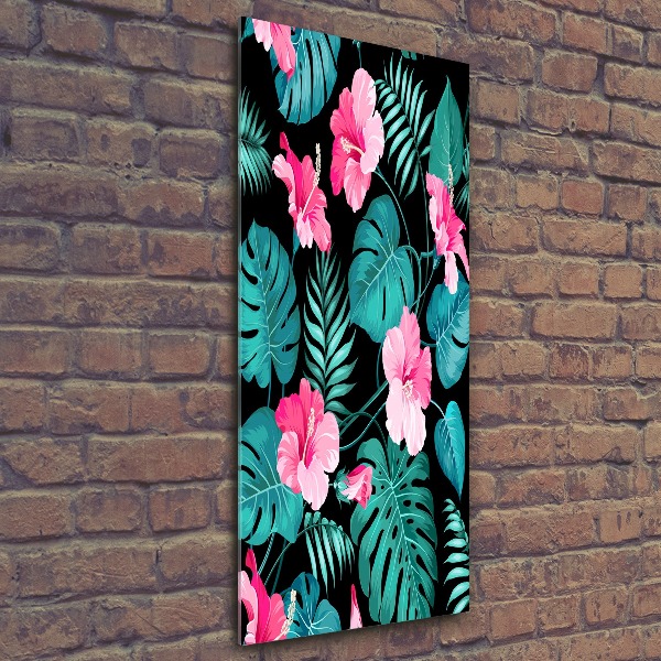 Bild auf Acrylglas vertikal Hawaiianische Blumen