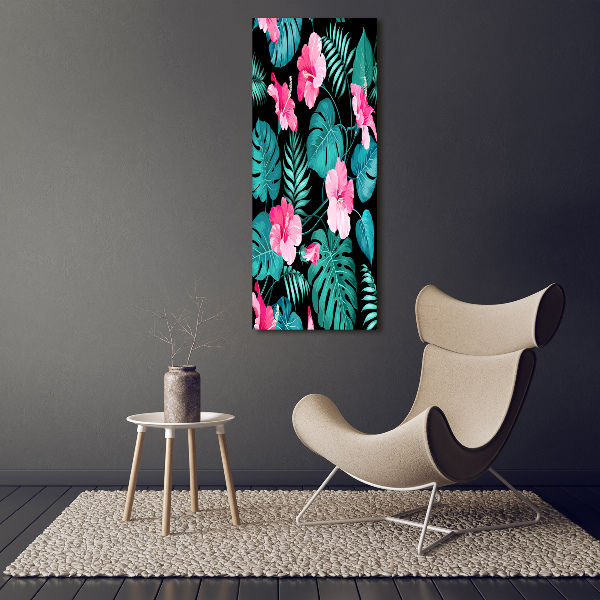 Bild auf Acrylglas vertikal Hawaiianische Blumen