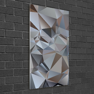 Acrylbild vertikal Abstrakte Dreiecke