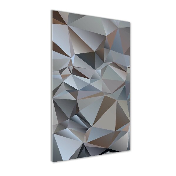 Acrylbild vertikal Abstrakte Dreiecke