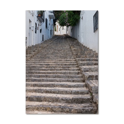 Acrylbild vertikal Steintreppe