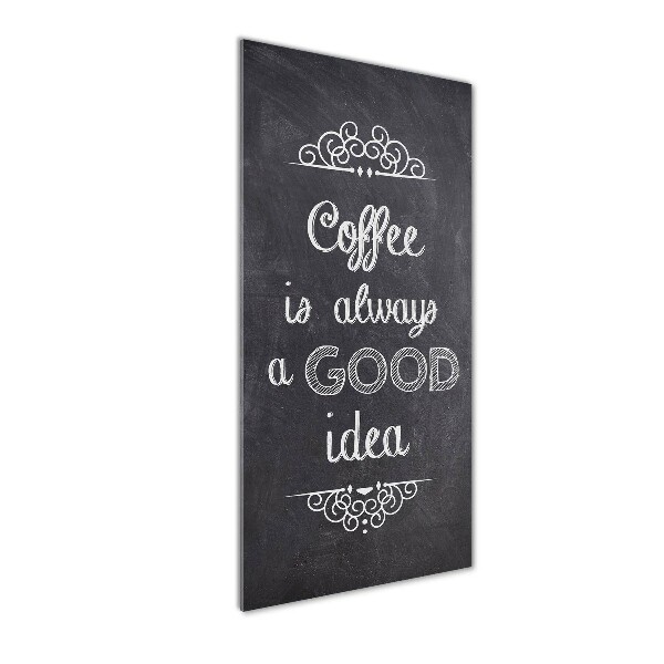 Acrylbild vertikal Kaffeecollage