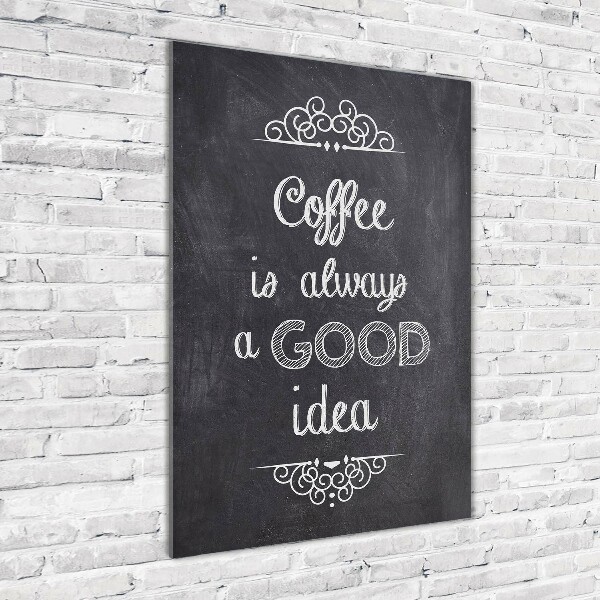 Acrylbild vertikal Kaffeecollage