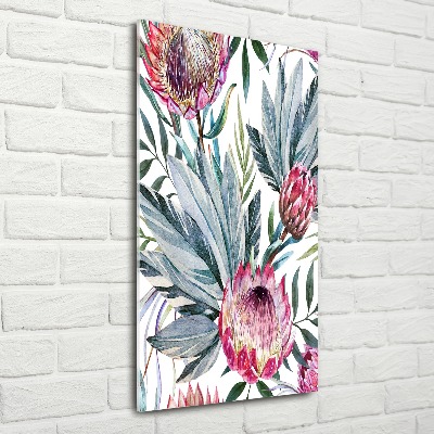 Bild auf Acrylglas vertikal Protea