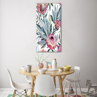 Bild auf Acrylglas vertikal Protea