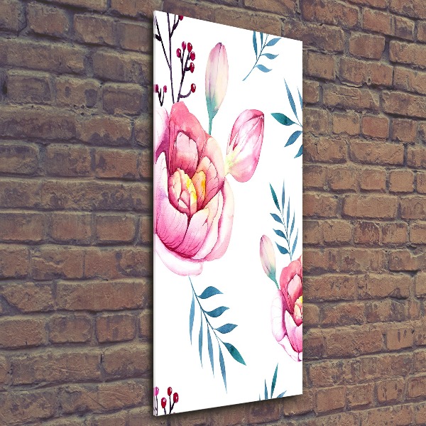 Plexiglasbilder vertikal Pfingstrosen