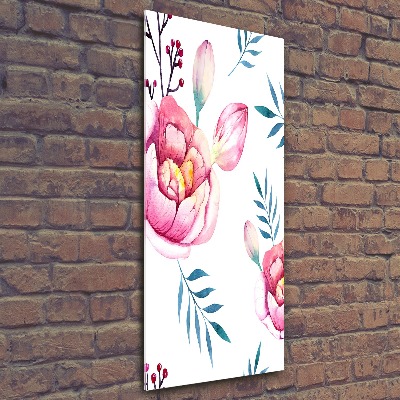 Plexiglasbilder vertikal Pfingstrosen