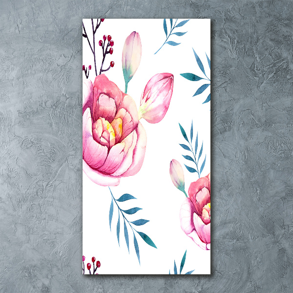 Plexiglasbilder vertikal Pfingstrosen