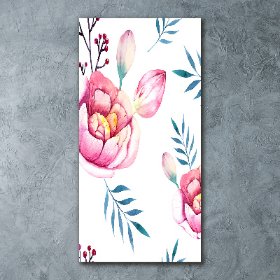 Plexiglasbilder vertikal Pfingstrosen