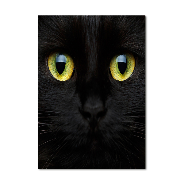 Modernes Acrylbild vertikal Katzenaugen