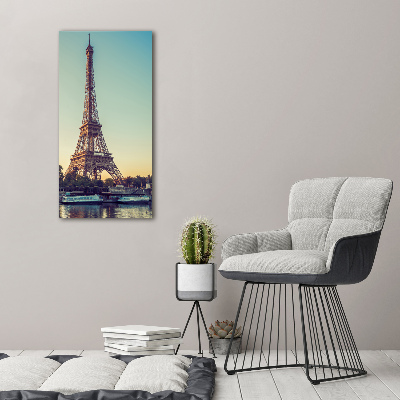 Modernes Acrylbild vertikal Eiffelturm Paris